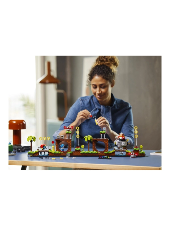 LEGO Ideas 21331 Соник Супер-ёжик: Зона Зелёных Холмов, 1125 деталей
