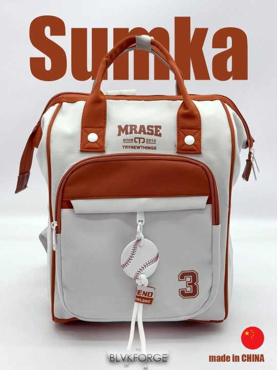 Onalar uchun sumka-ryukzak 2 in 1, karkasli ayollar shahar ryukzagi, sig‘imli organayzer - 