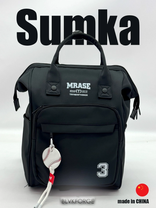 Onalar uchun sumka-ryukzak 2 in 1, karkasli ayollar shahar ryukzagi, sig‘imli organayzer - 