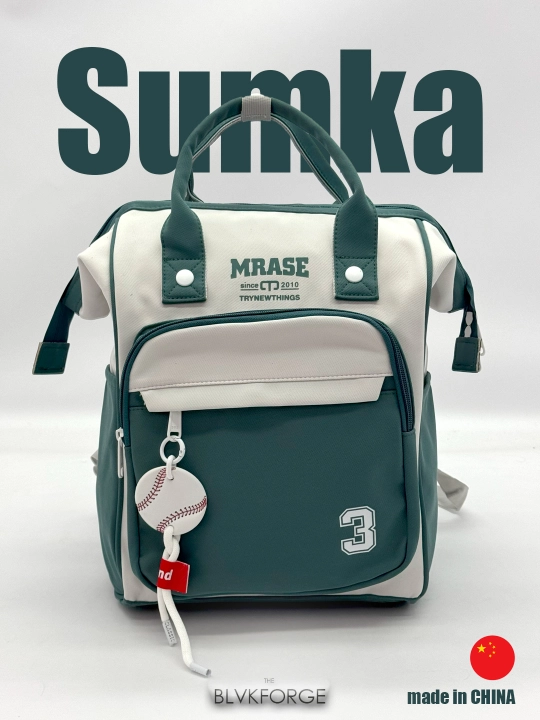 Onalar uchun sumka-ryukzak 2 in 1, karkasli ayollar shahar ryukzagi, sig‘imli organayzer - 