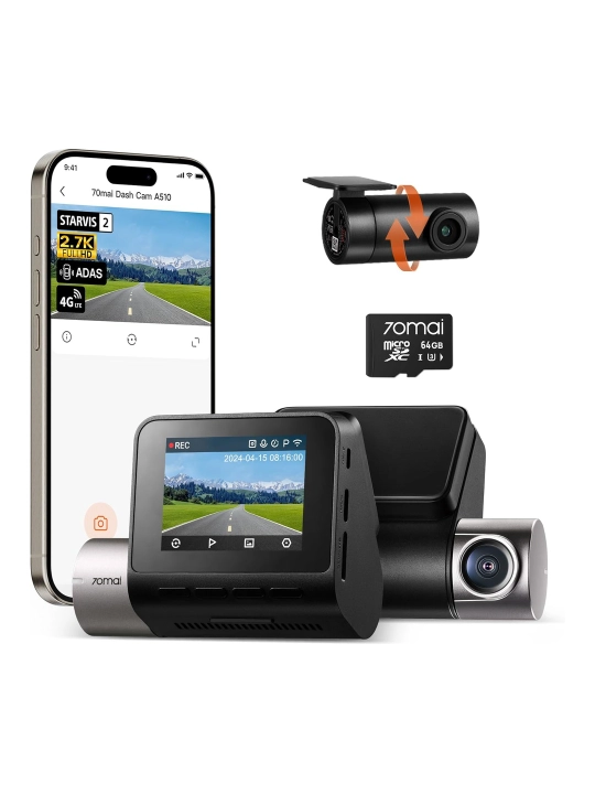 Avtomobil videoregistratori 70mai Dash Cam A500S, Global versiya