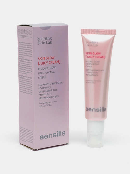 Sensilis Skin Glow Juicy Cream yuz uchun jilo beruvchi va namlantiruvchi krem, 50 ml