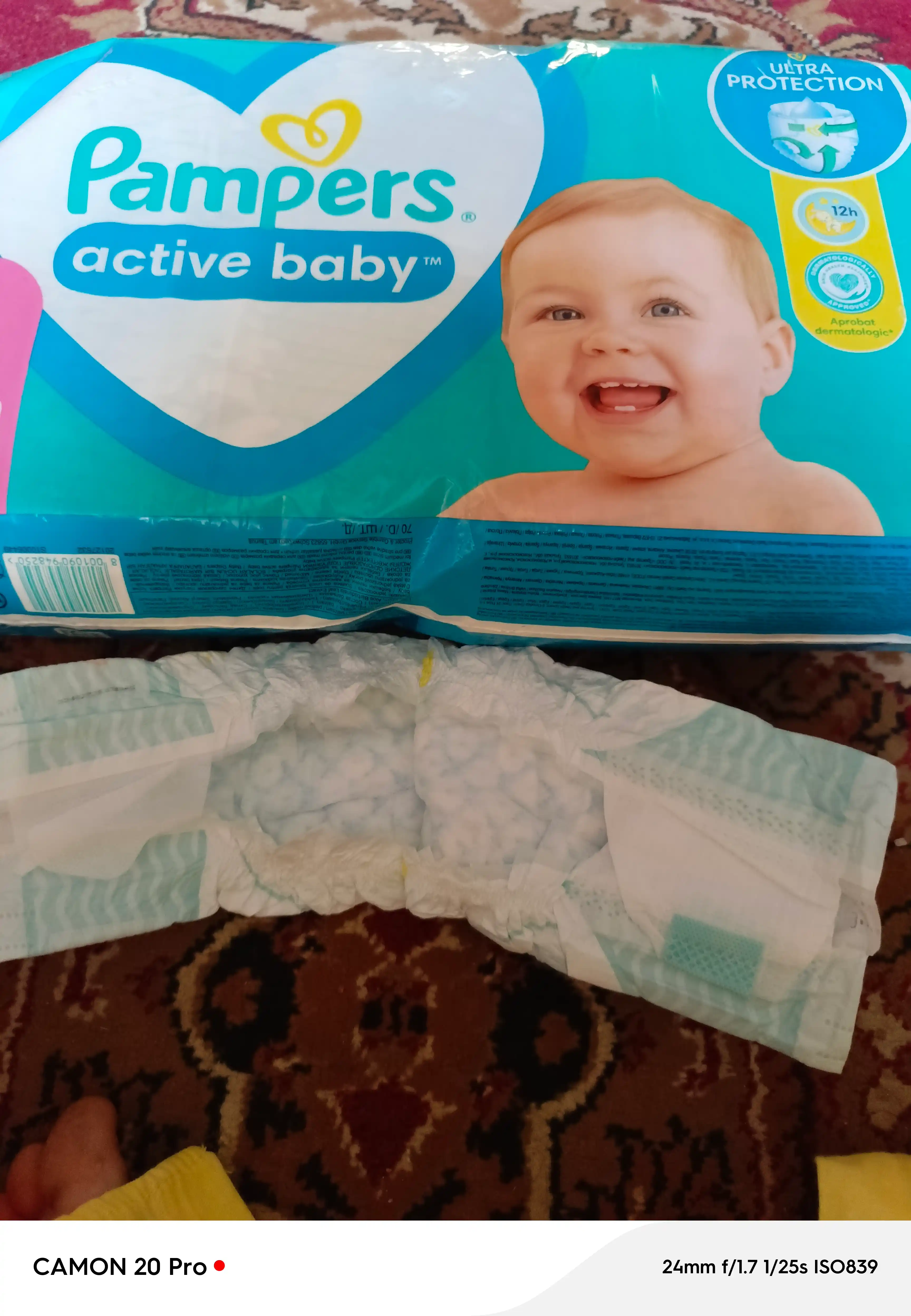 Подгузники для детей Pampers Active Baby, 4 размер, 9-14 кг, 70 шт