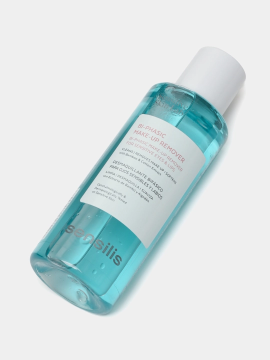 Ko‘z va lablar uchun makiyaj tozalash vositasi Sensilis Bi-Phasic ikki fazali, 150 ml