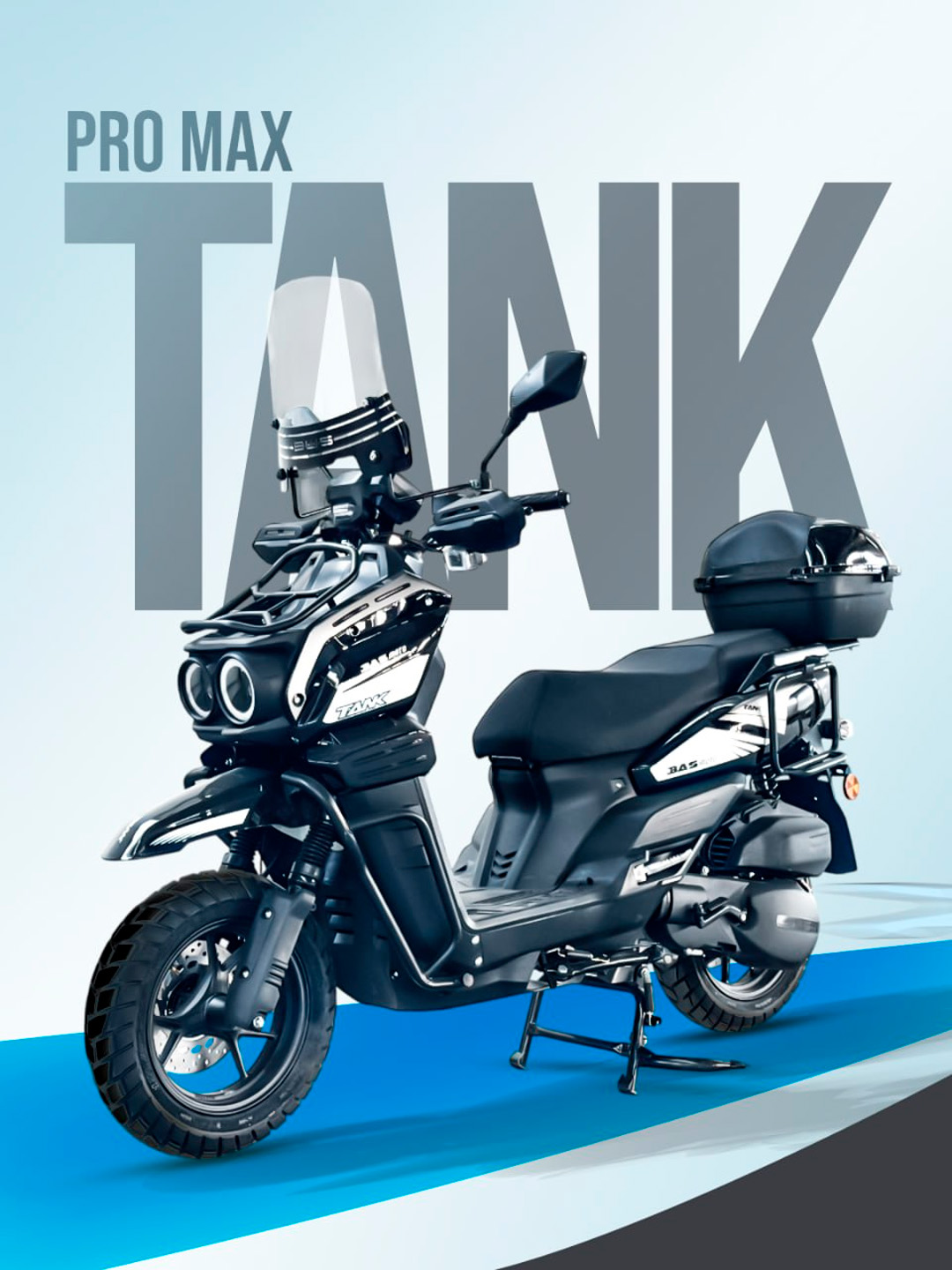 SCB-001-1 Tank Pro Max benzinli skuteri - 