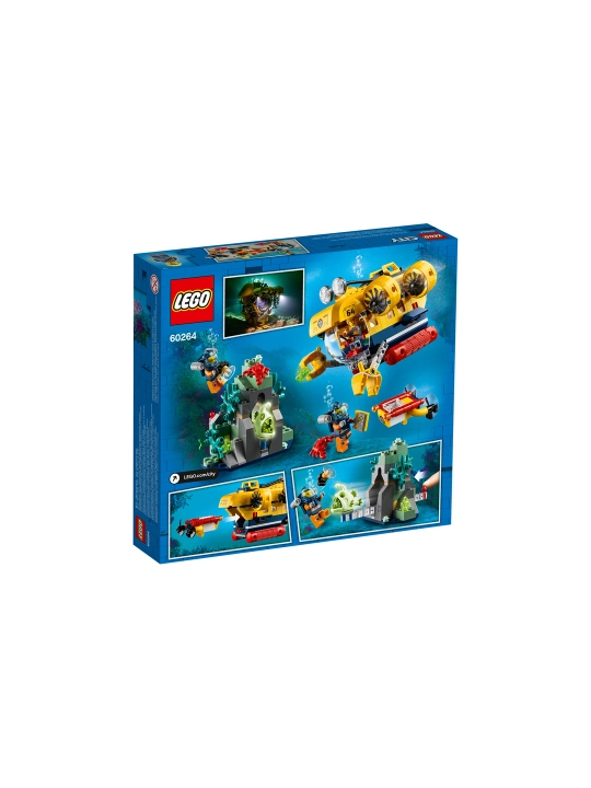 Конструктор LEGO City 60264 Океан: исследовательская подводная лодка, 286 деталей