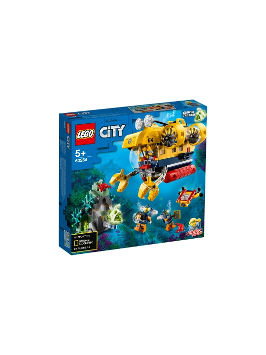 LEGO City 60264 Okean: tadqiqotchi suvosti qayig‘i konstruktori, 286 dona - 