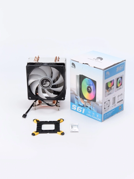 CPU sovutgichi intel va AMD RGB ARGB 2,4, 6 sovutgich quvuri protsessor sovutish sistemasi