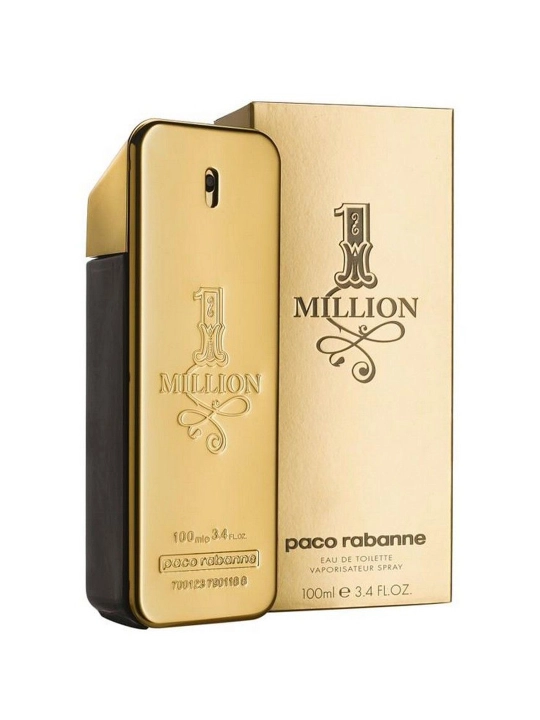 Paco Rabanne 1 Million Eau de Toilette, erkaklar uchun, yog'och hidi, 100 ml