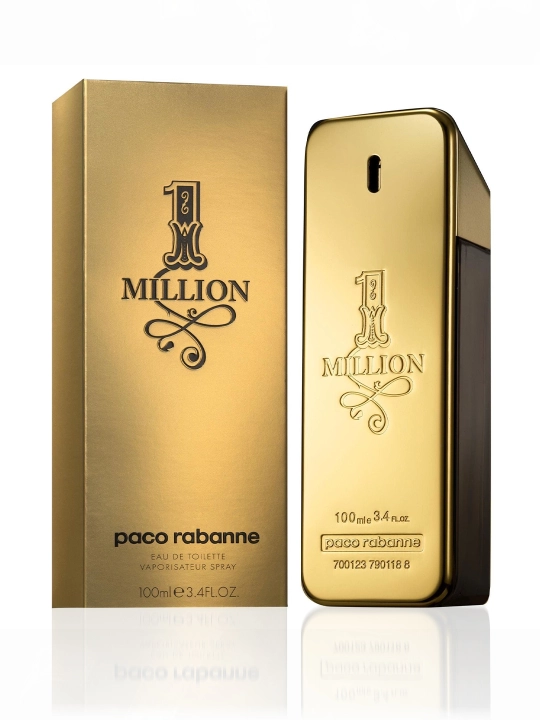 Paco Rabanne 1 Million Eau de Toilette, erkaklar uchun, yog'och hidi, 100 ml