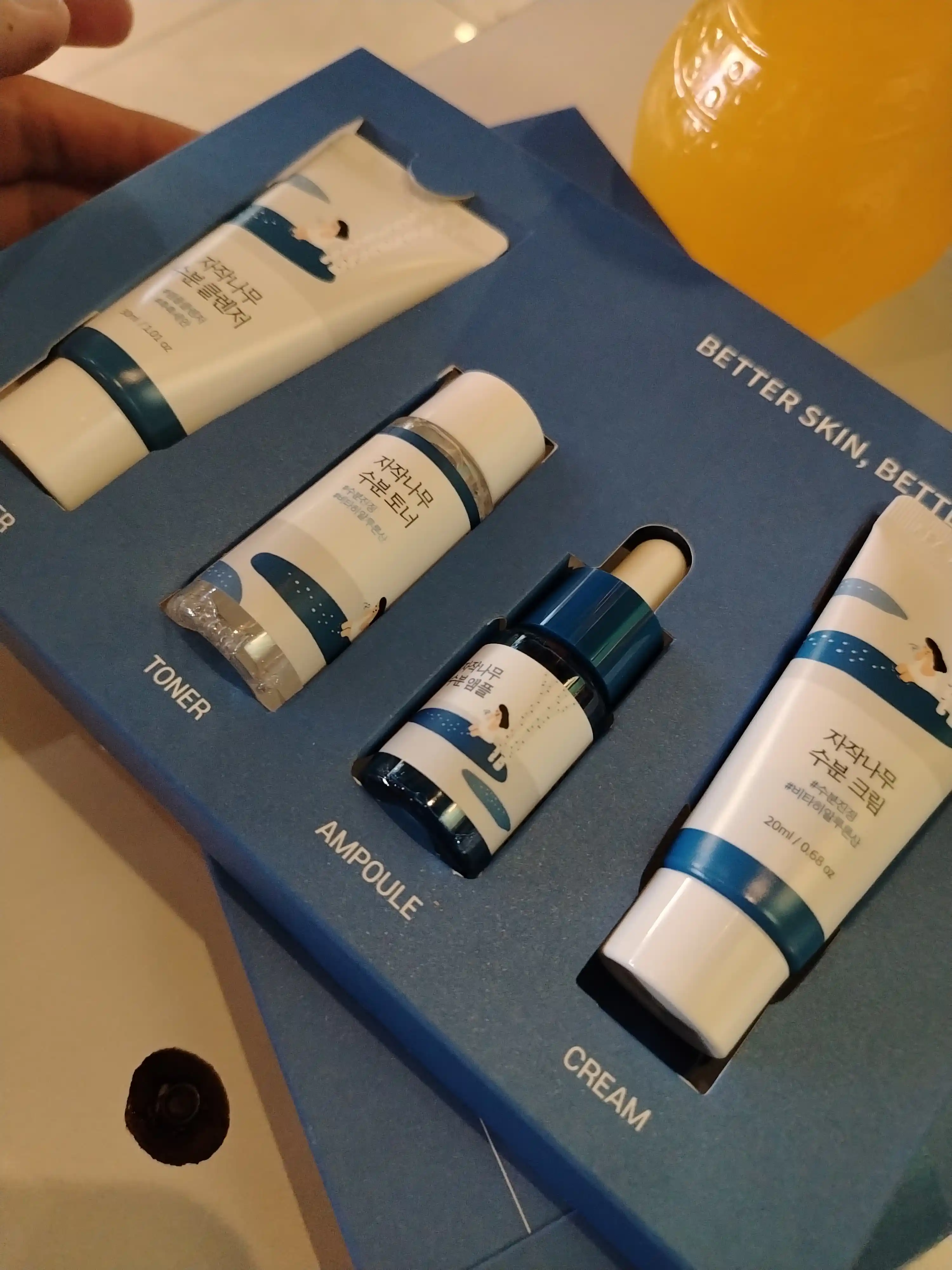 Набор миниатюр средств для лица с берёзовым соком Round Lab Birch Juice Trial Kit