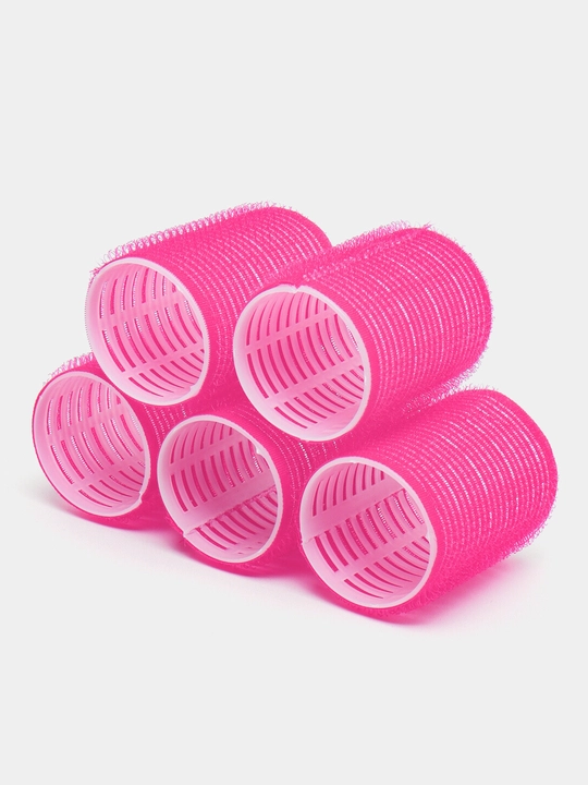 Бигуди на липучке для укладки и объема, Velcro, пластиковые, 40 мм, 5 шт - 
