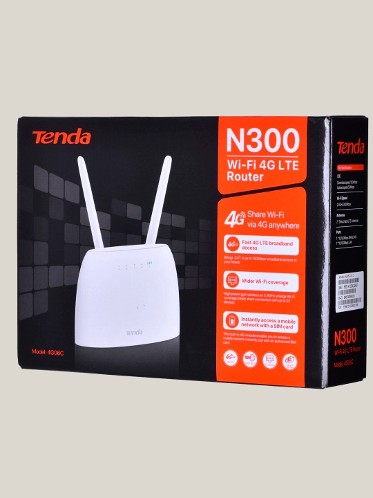 Wi-Fi Роутер c сим картой  Tenda 4G06c