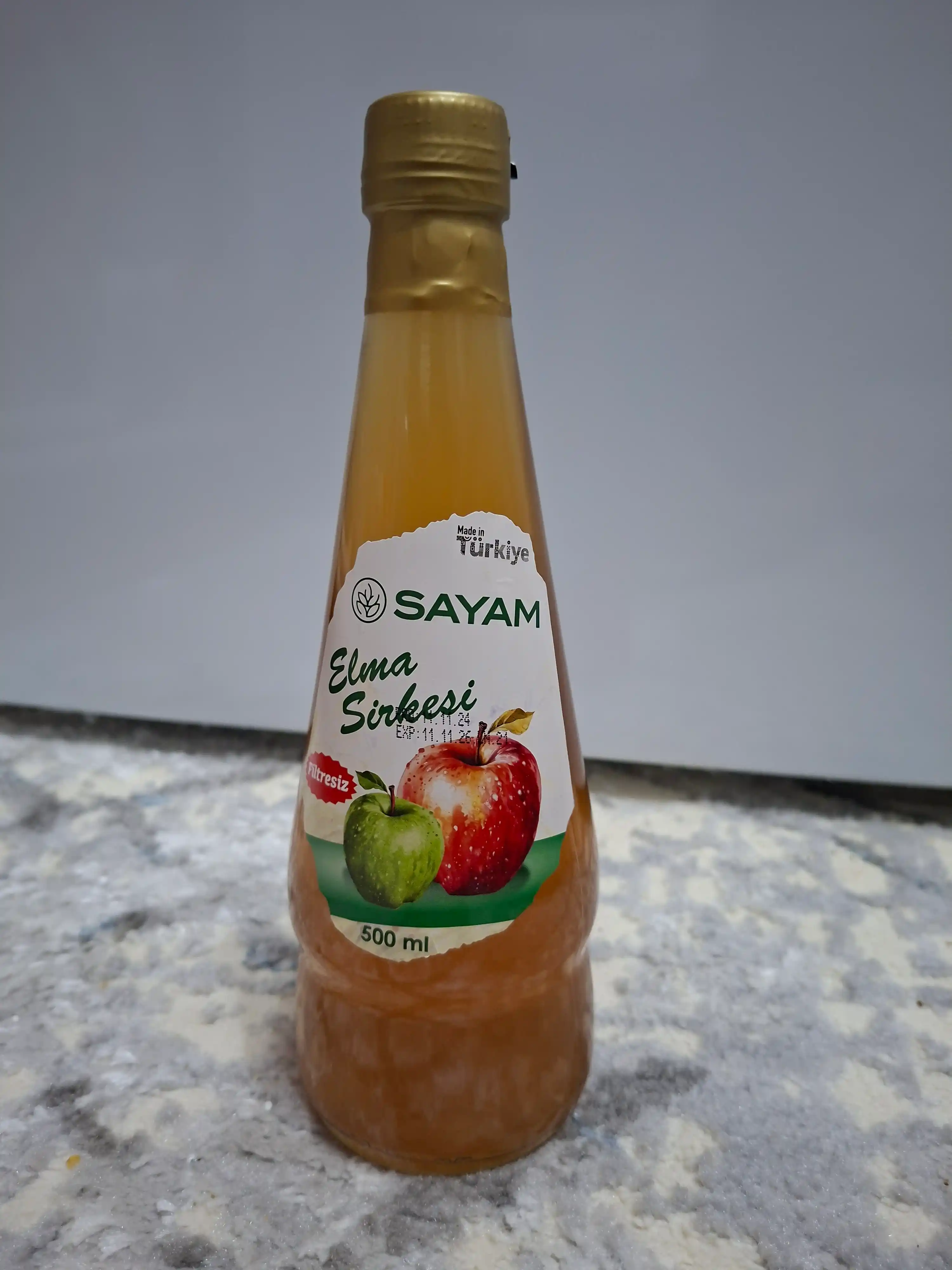 Olma sirkasi, Sayam, organik, filtirlanmagan, 500 ml, Turkiya