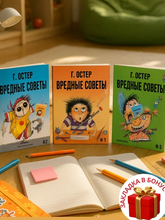 Komplekt iz 3-x knig, Vrednye sovety, Grigoriy Oster (1), (2), (3) - 