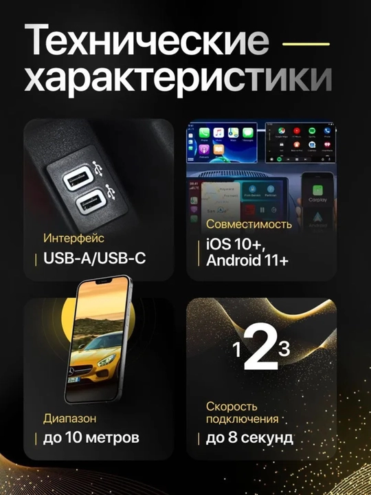 Беспроводной адаптер Carplay