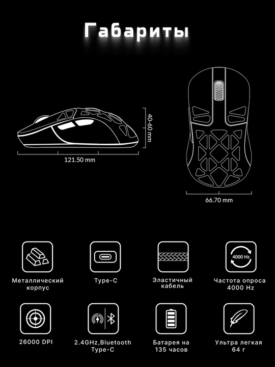 O‘yin simsiz sichqonchasi Keychron M3 Mini Metal Edition BT/WL/USB-A/USB-C, 4K, M3MA7