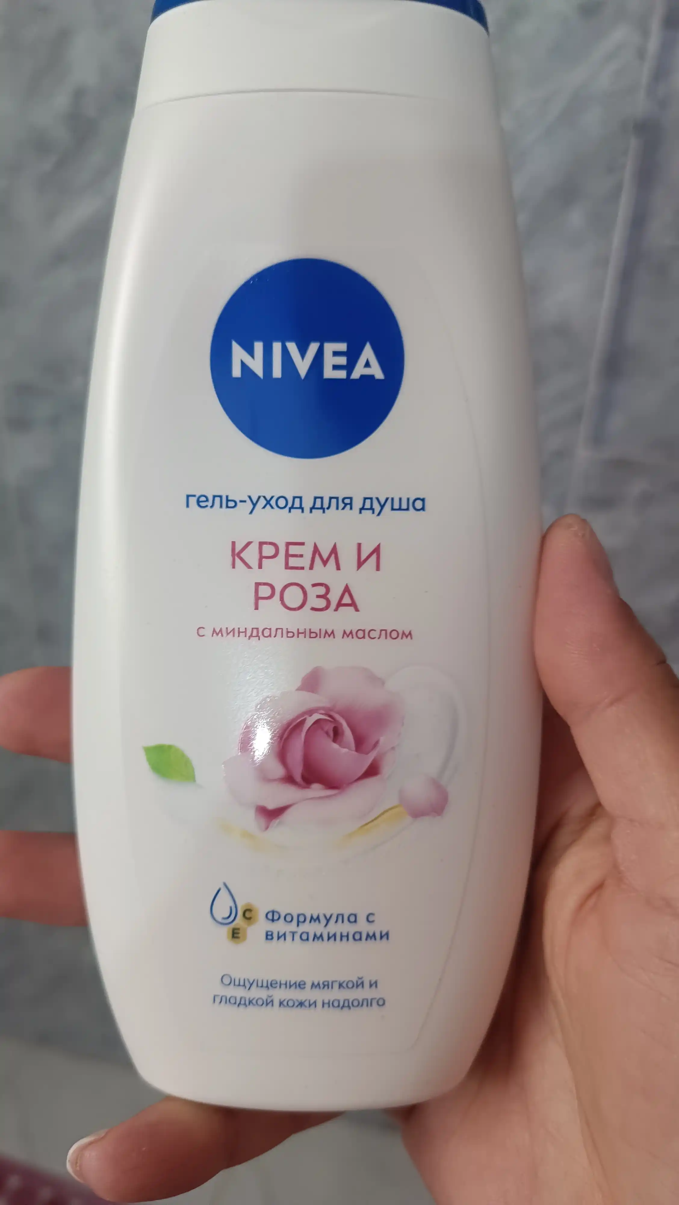 Крем-гель для душа Nivea, крем и роза, 250 мл