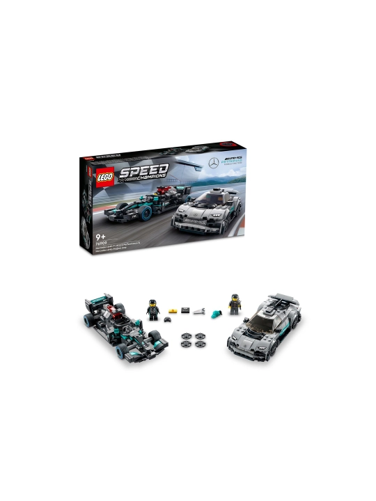 LEGO Speed Champions 76909 Aston Martin AMR Valkyrie va Vantage GT3 konstruktori, 592 dona - 