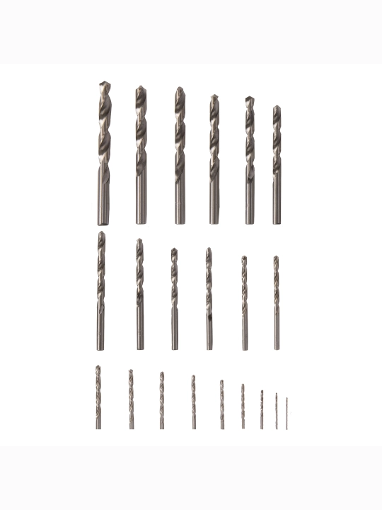 Metall matkaplar to'plami SIBRTEKH, 1-10 mm, HSS, silindrsimon ushlagich, 21 dona, 723756