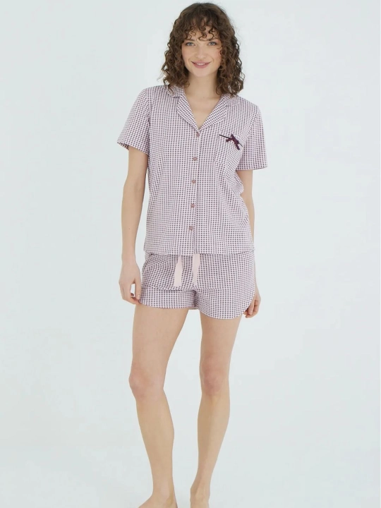 Shortikli ko'ylak, pijama IPEKTENIM - 