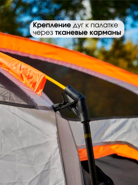 Палатка туристическая с тамбуром, с навесом, 3-5, 5-8, 6-10 местная, шатер