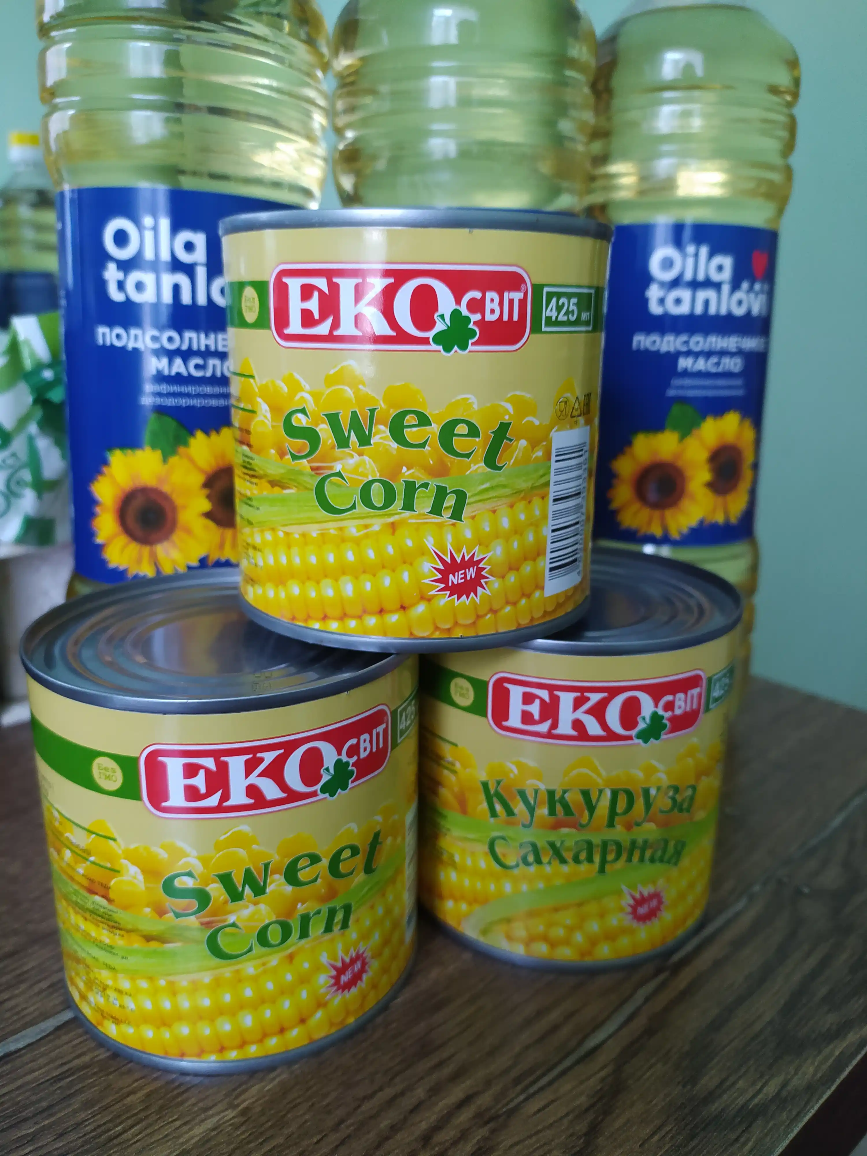 Кукуруза ТМ "EKO Свiт" ж/б 340 гр