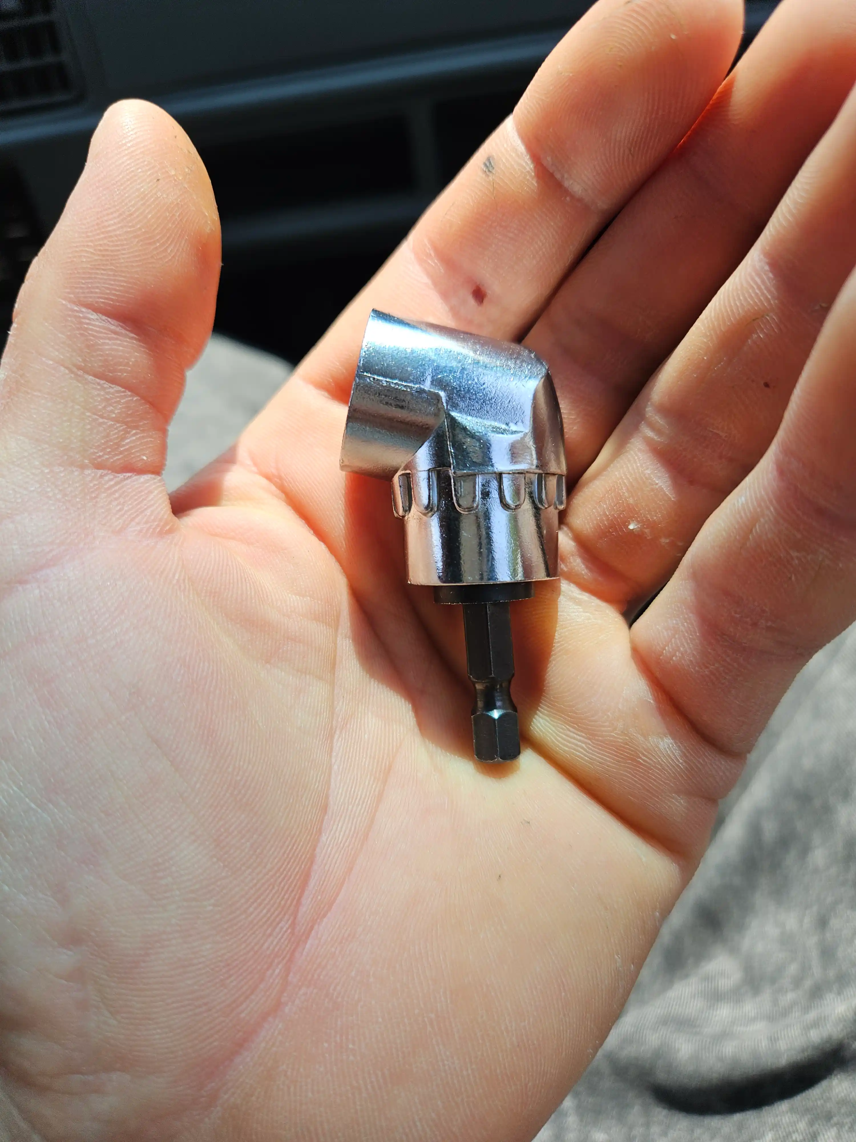 Shurupovёrt va drel uchun yuqori sifatli burchakli nasadka-adapter, 105 daraja, 6,35 mm
