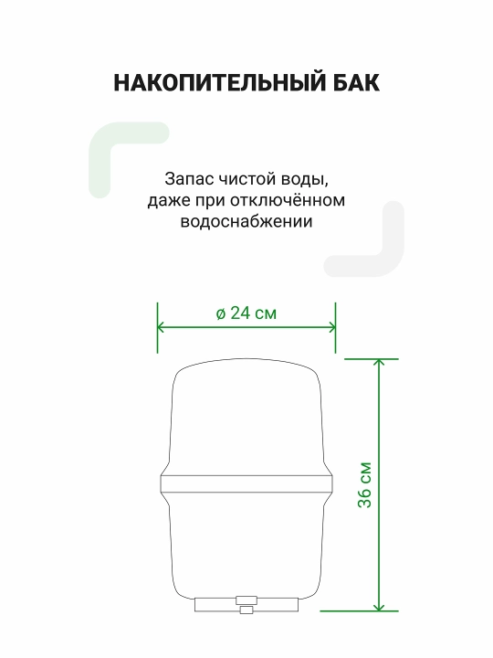 Geyser Premium teskari osmos, kranli, 12 litrli tank, 175 gallon membrana, mineralizator