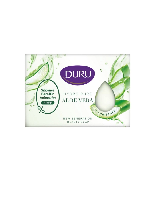 Туалетное мыло DURU Hydro Pure, Алоэ вера, 106 г - 