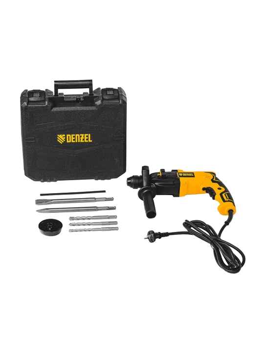 Elektr perforator RH-650-18 DENZEL, SDS-plus, 650 Vt, 2.0 J, SDS-plus, 26603