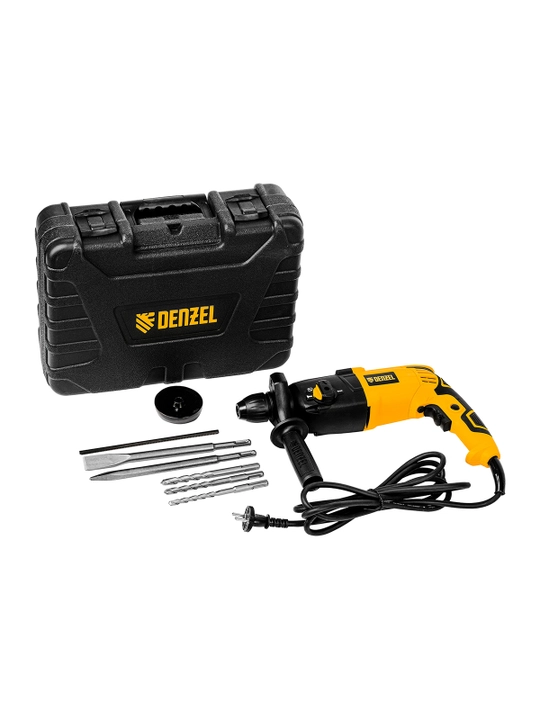 Перфоратор электрический DENZEL RH-750-24, SDS - plus, 750 Вт, 2.5 Дж, 26605