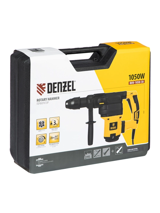 Elektr perforatori DENZEL RHV-1050-38-max, SDS-max, 1050 Vt, 10 Dj, 26620