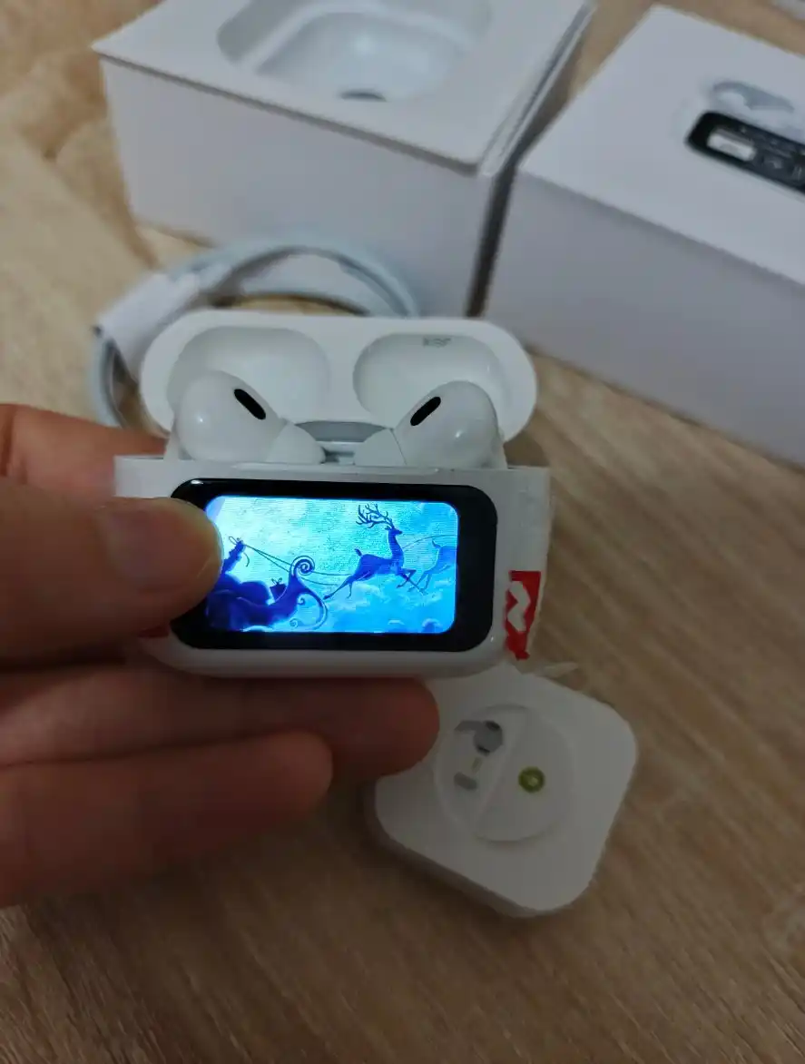 Sensorli displeyli TWS simsiz quloqchinlar (naushnik) Bluetooth 5.4iPhone va Android uchun