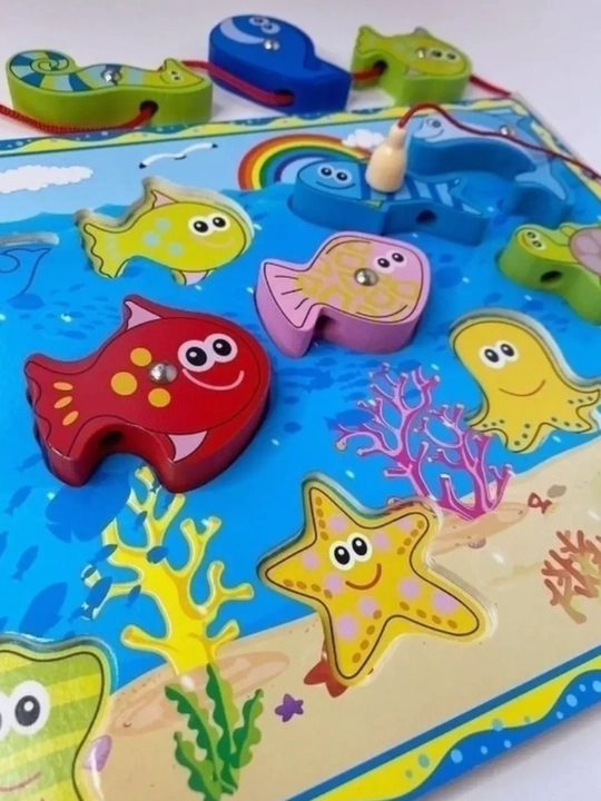 Игрушка детская магнитная рыбалка 3 в 1