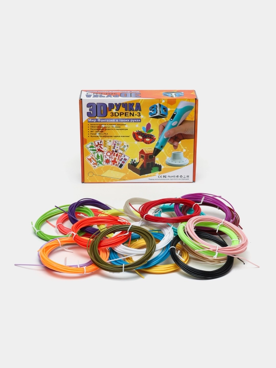 Plastmassa va shablonlar to'plami bilan 3D tutqichli gadjet