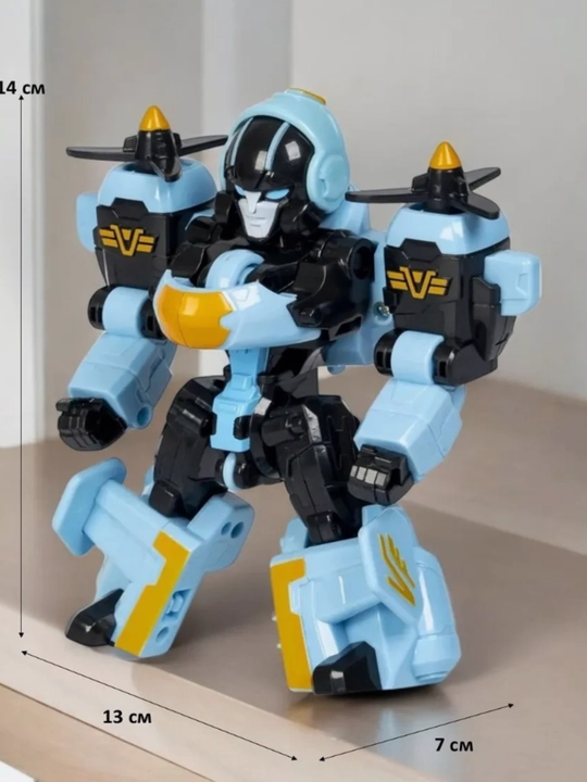 O'yinchoq robot transformator Autobots, samolyot, 2 tasi 1 da