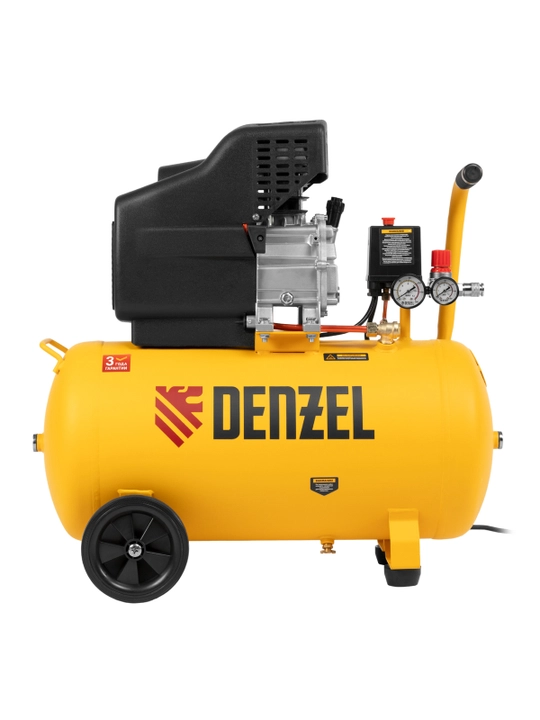 DENZEL DC1500/50 havo kompressori, 1,5 kVt, 50 l, 220 l/min, to‘g‘ridan-to‘g‘ri uzatma, 58161