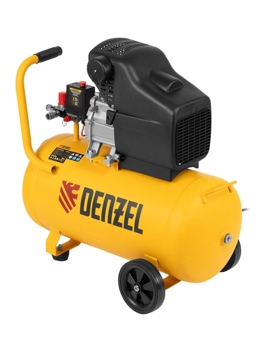 DENZEL DC1500/50 havo kompressori, 1,5 kVt, 50 l, 220 l/min, to‘g‘ridan-to‘g‘ri uzatma, 58161