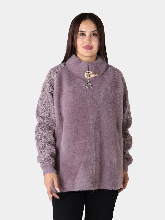 Ayollar uchun angora matoli palto, universal o‘lcham, zamonaviy fason