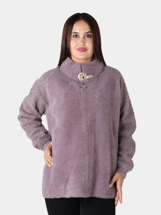 Ayollar uchun angora matoli palto, universal o‘lcham, zamonaviy fason