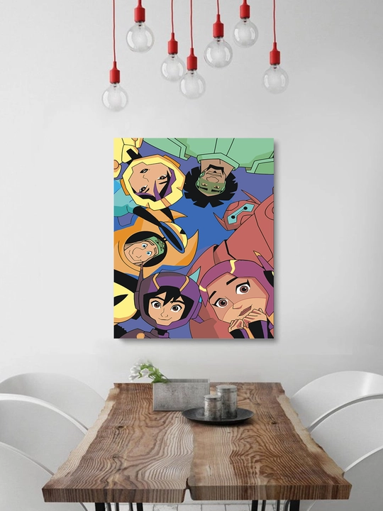 Raqamlar bo'yicha rasm chizish ARTERY "Multfilmlar" 40×50 sm, holstga bo'yaladigan rasm