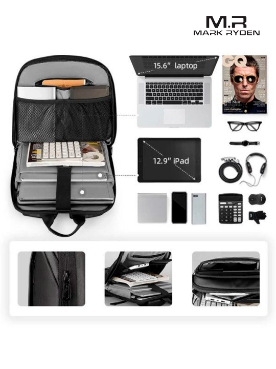 Бизнес-рюкзак Mark Ryden MR9813 для ноутбука 15.6", офис, мужской, Oxford