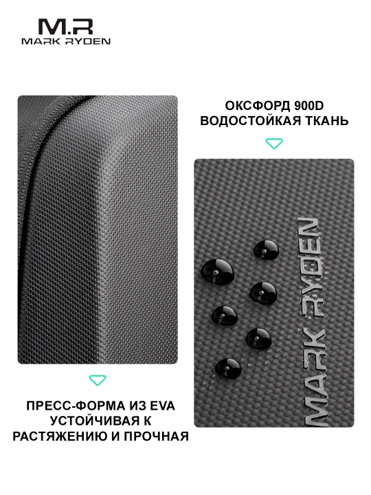 Городской рюкзак Mark Ryden MR4313 для 17,3" ноутбука, для учебы, мужская и женская сумка