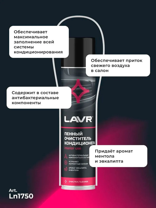 Ko'pikli konditsioner tozalagich Lavr Ln1750, 400 ml