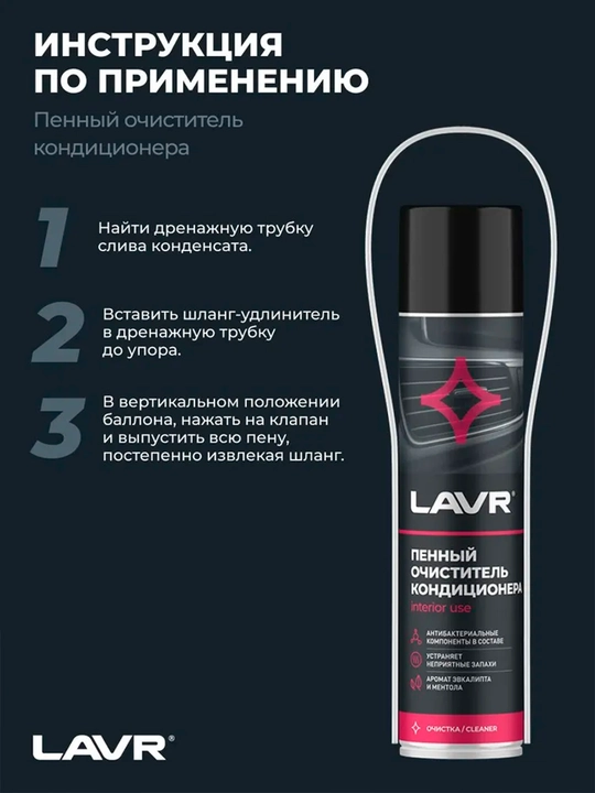 Ko'pikli konditsioner tozalagich Lavr Ln1750, 400 ml