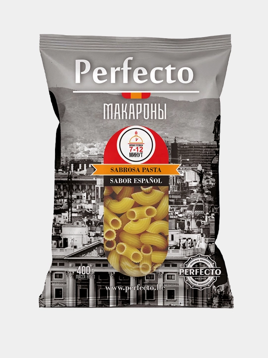 Макароны Perfecto , из высококачественной пшеничной муки, 400 г, Macaroni
