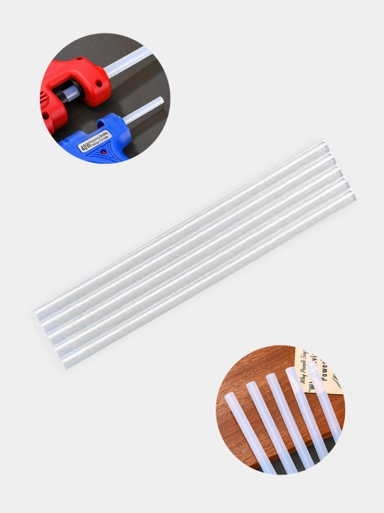 Yelim pistoleti uchun tayoqchalar, yelim sterjenlari, 7 * 250 mm, 5, 10 dona - 