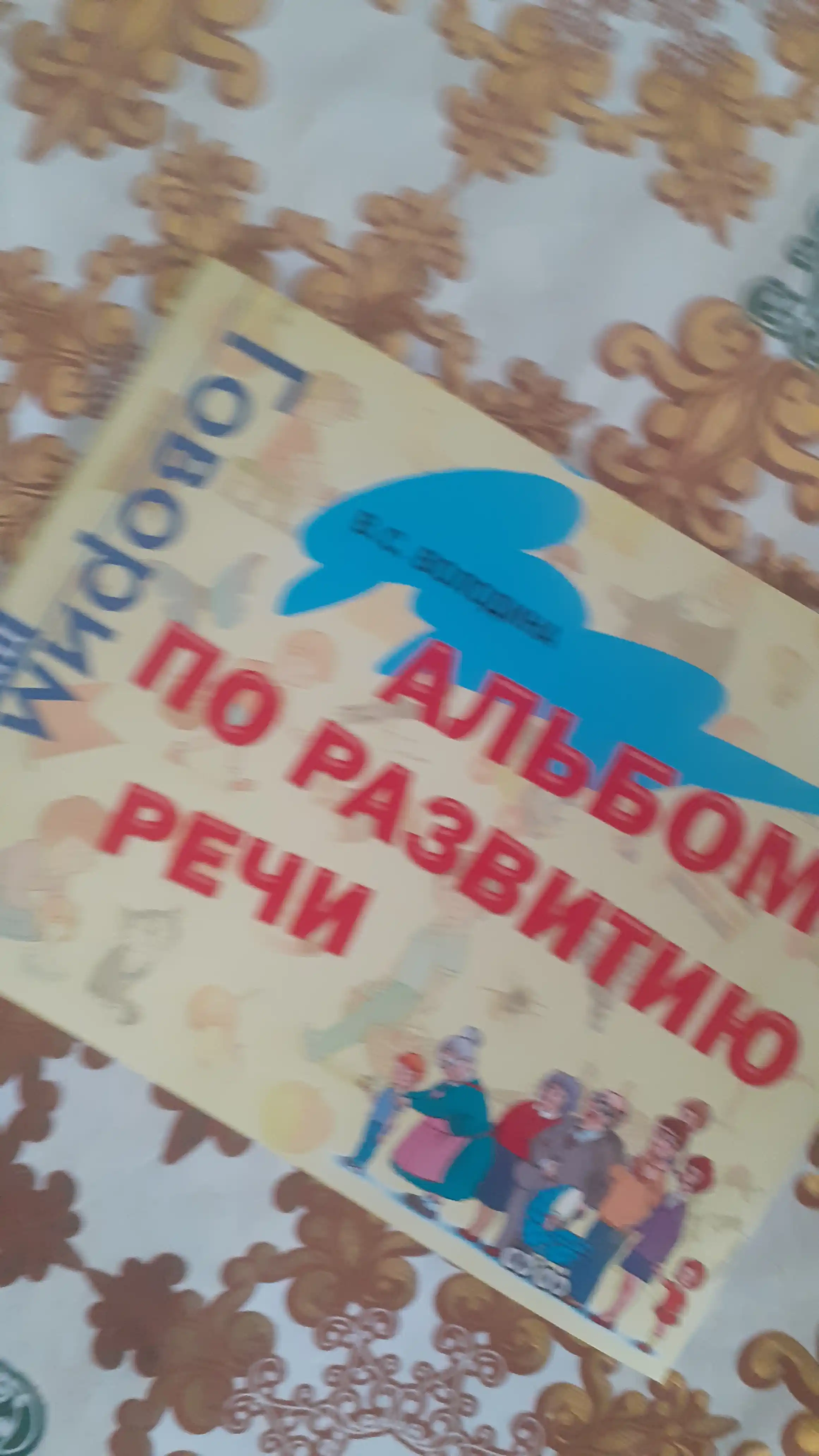 Kniga Al'bom po razvitiyu rechi, V.Volodina, 96 bet, f-t 28 * 21 sm