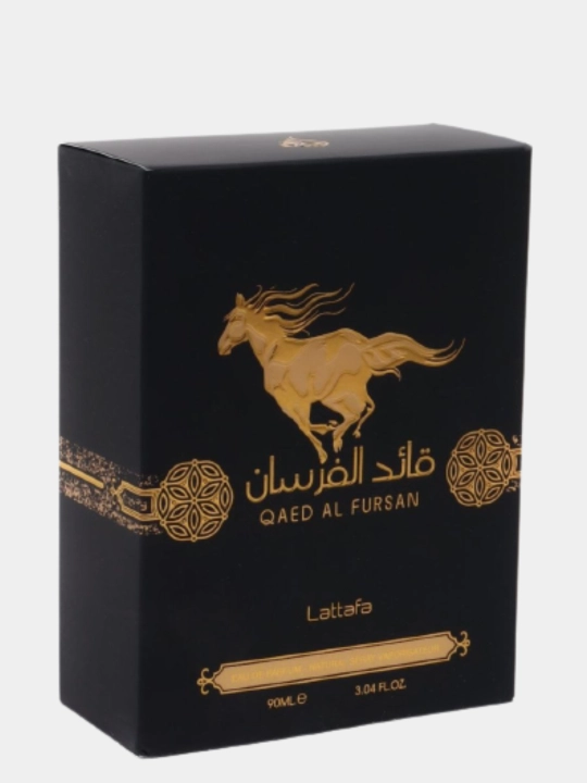 Arab parfyumlangan suvi, erkaklar uchun Qaed Al Fursan Lattafa, 100 ml
